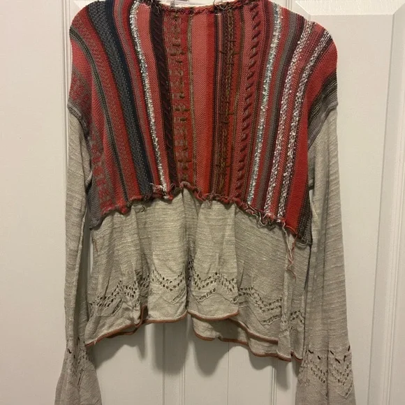 Free People Striped Knit Cardigan - Picture 3 of 6